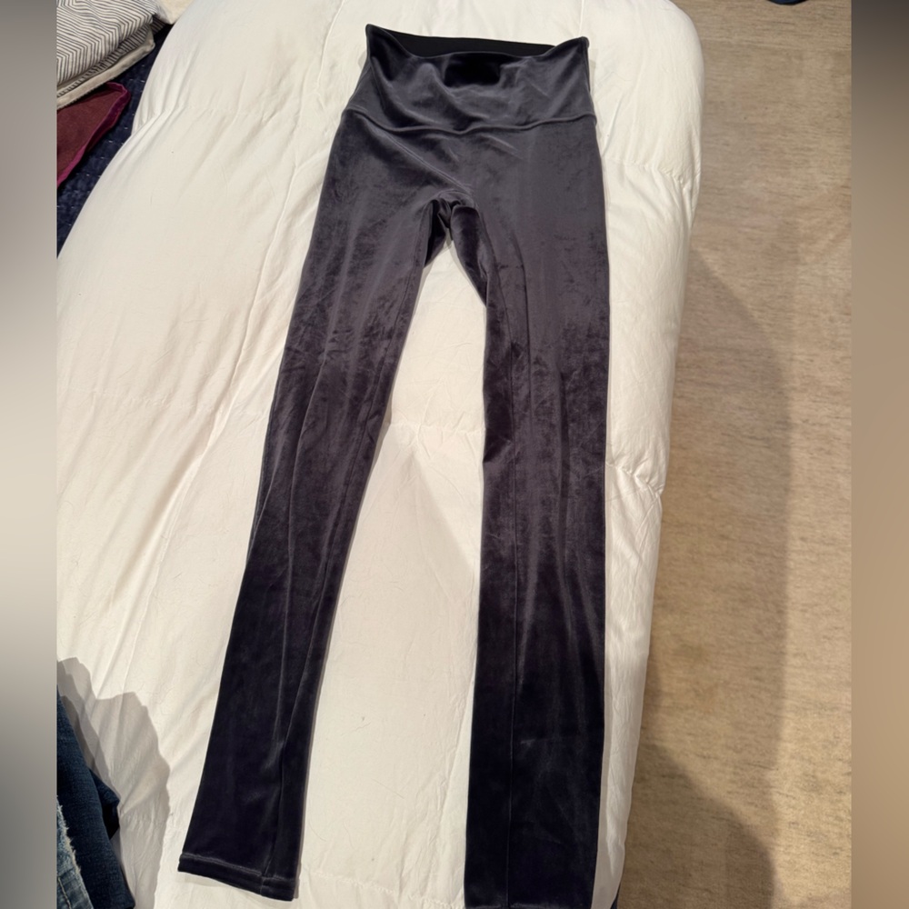 Spanx Navy Velvet Leggings